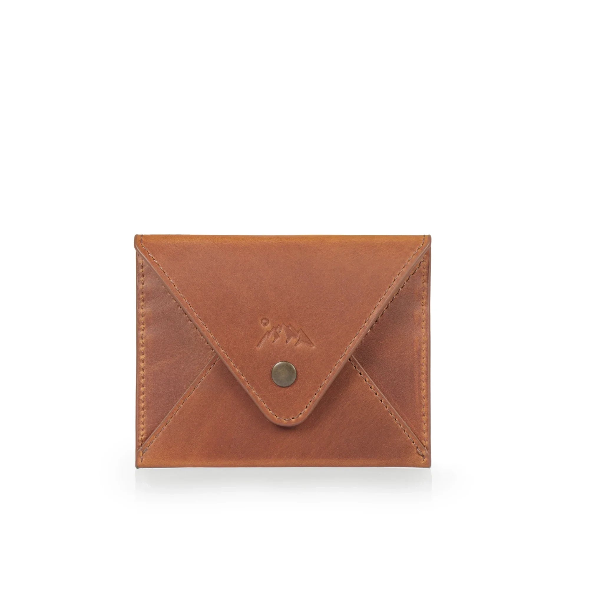 Salmon Leather Envelope Wallet | Minimalist Flap Wallet | Yukon Bags