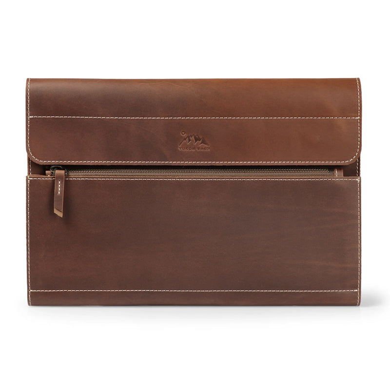 Alsek Leather Laptop Sleeve with Pocket
