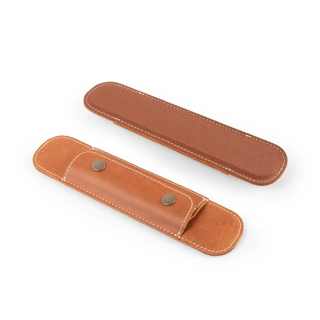Leather Shoulder Strap Pads, Full Grain Bag Strap Cushions, Set of 2, Yukon Bags, Camel
