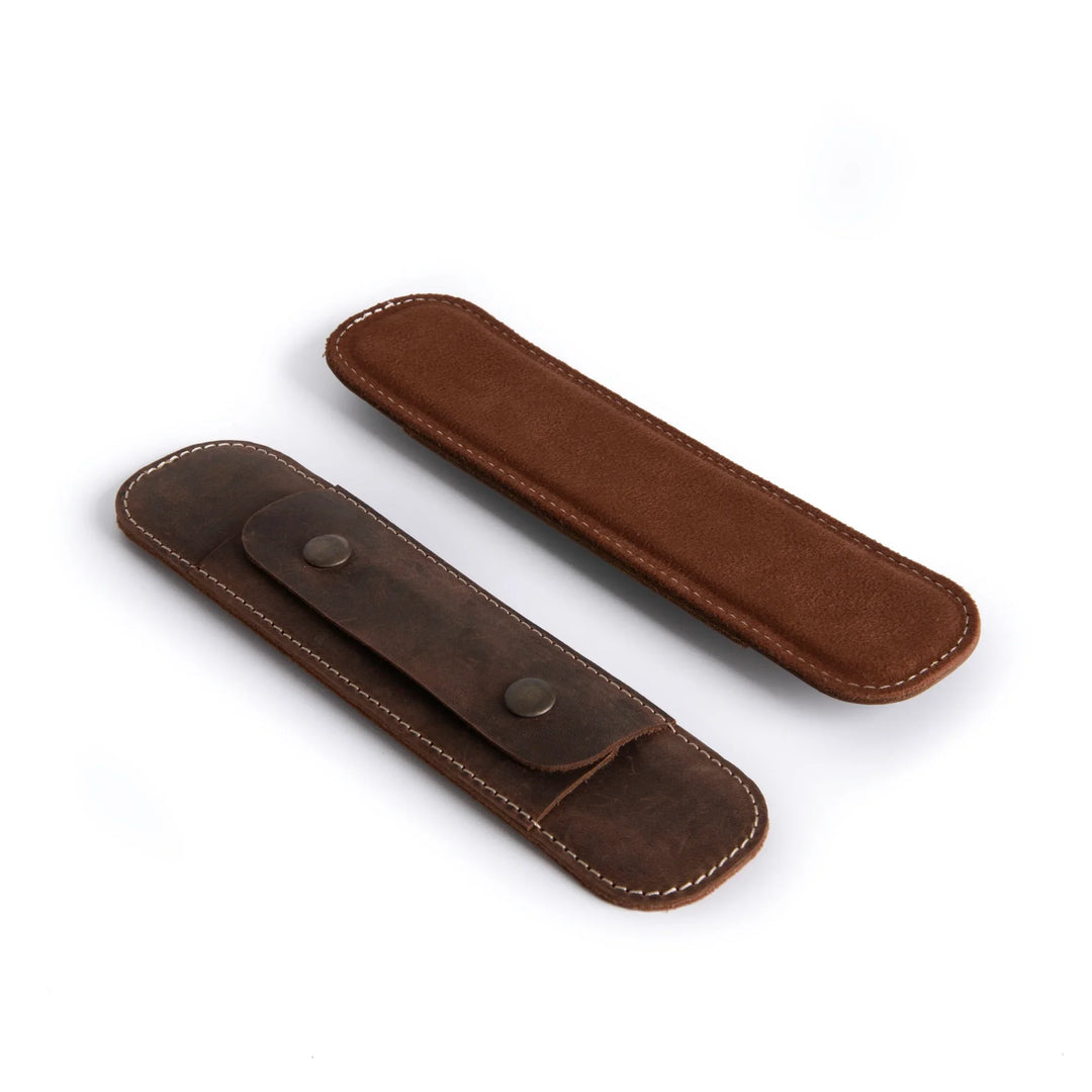 Caribou Leather Shoulder Strap Pads | Set of 2 Cushions