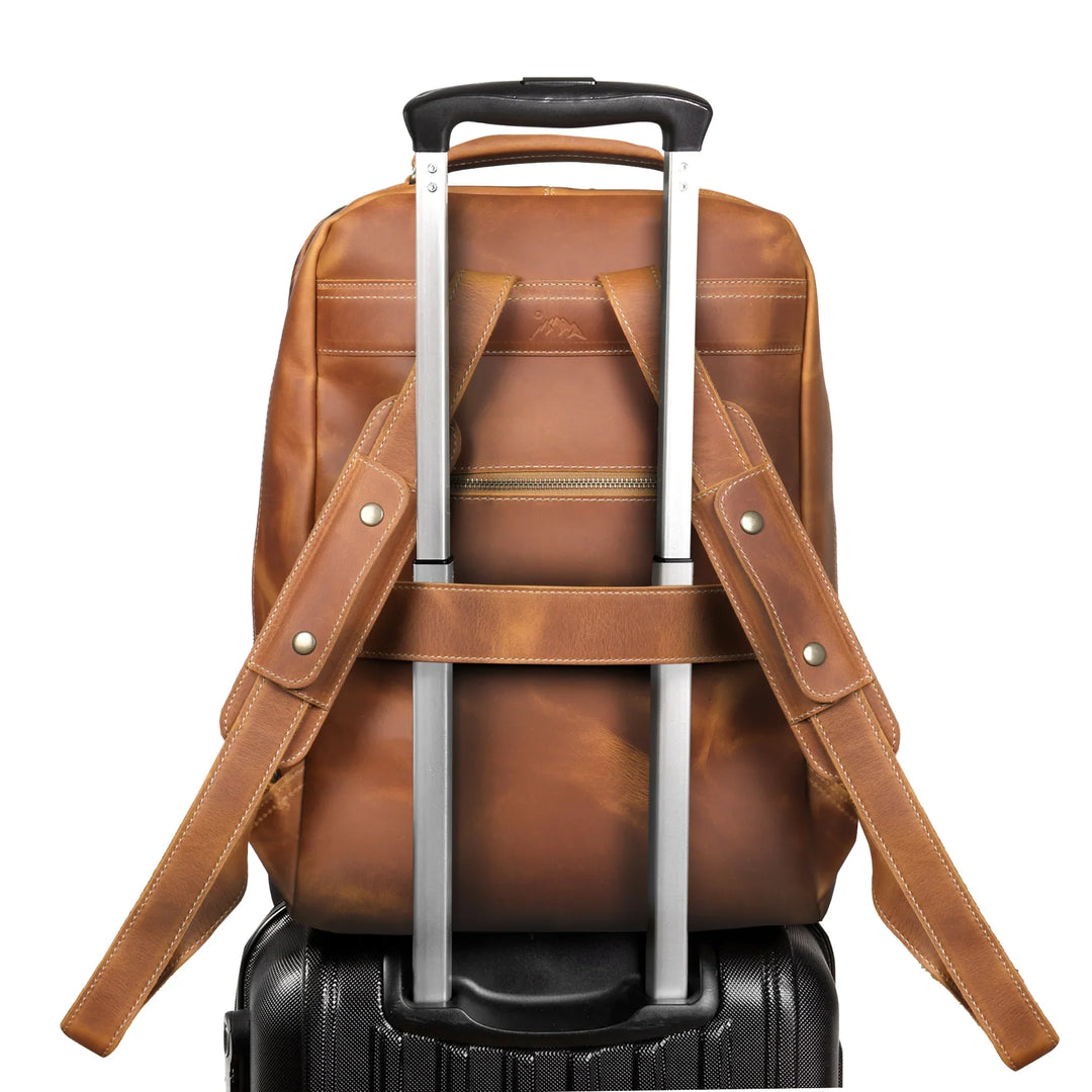 15 inch laptop backpack tight fit Beige Mlassic Laptop Backpack