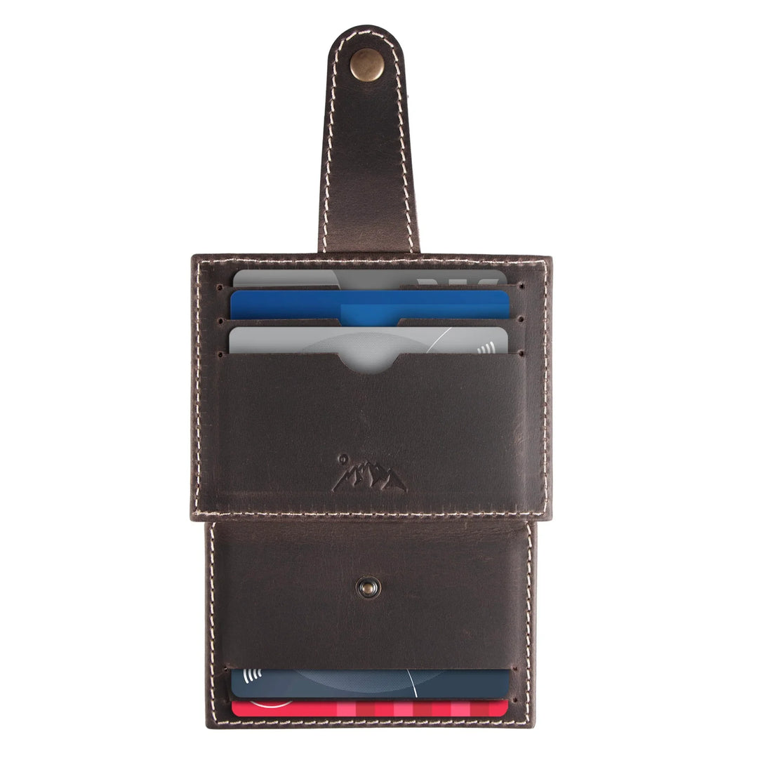 Haines Leather Snap ID Card Wallet | Secure Card Holder | Yukon Bags