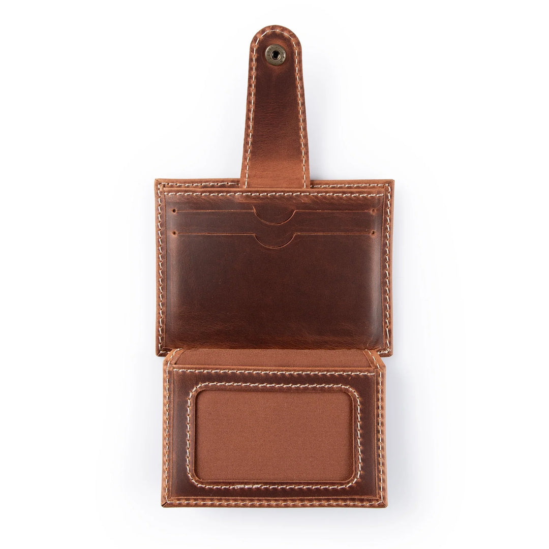 Haines Leather Snap ID Card Wallet | Secure Card Holder | Yukon Bags