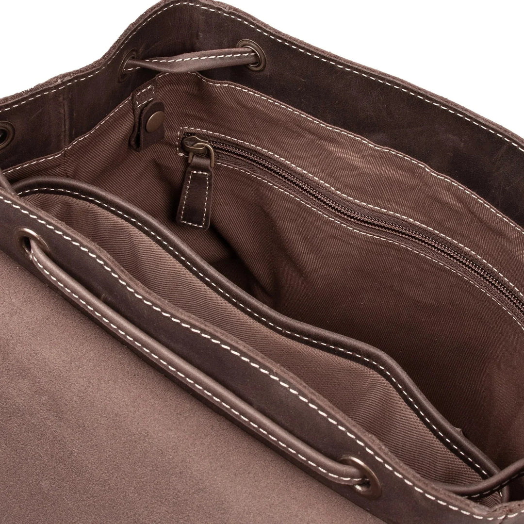 chestnut leather backpack zippers Leather Laptop Backpack, Full Grain Large Backpack, Fits 16" Laptop, Yukon Bags, Chestnut