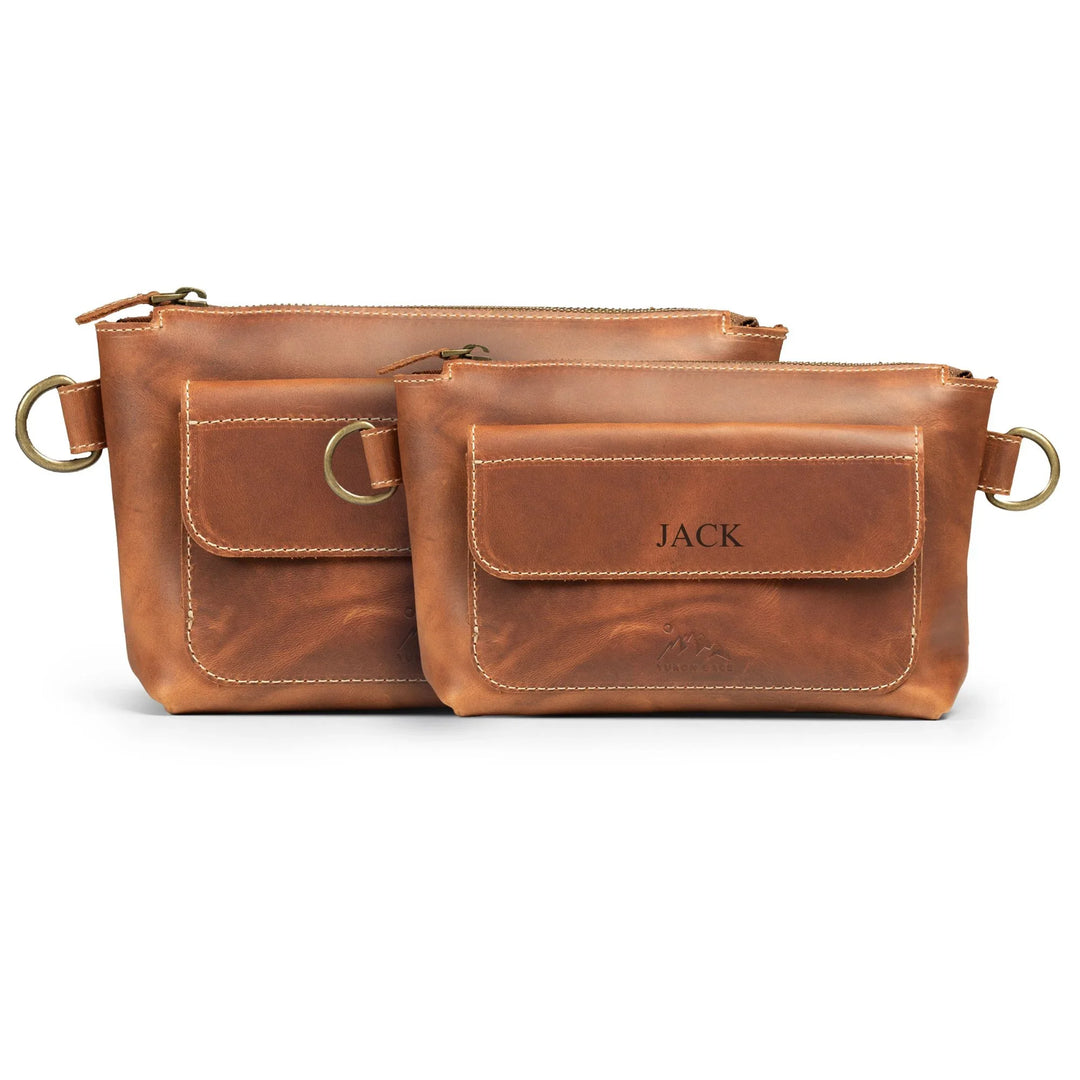 Leather Convertible Crossbody Bag, Full Grain Purse with 2 Straps, Tan, Yukon Bags, Large / Tan