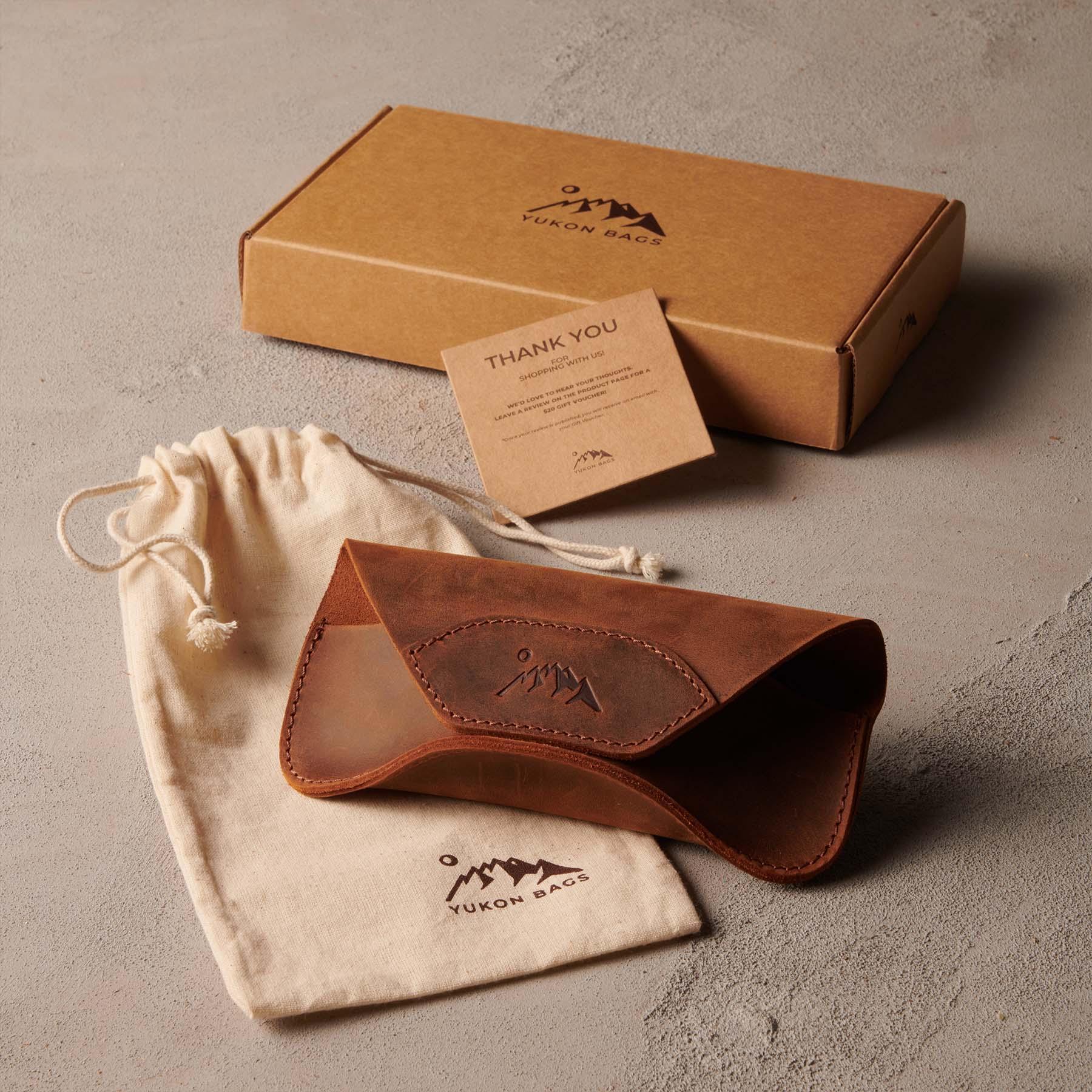 Monolith Handcrafted Full-Grain Leather Eyeglass Case | Yukon Bags