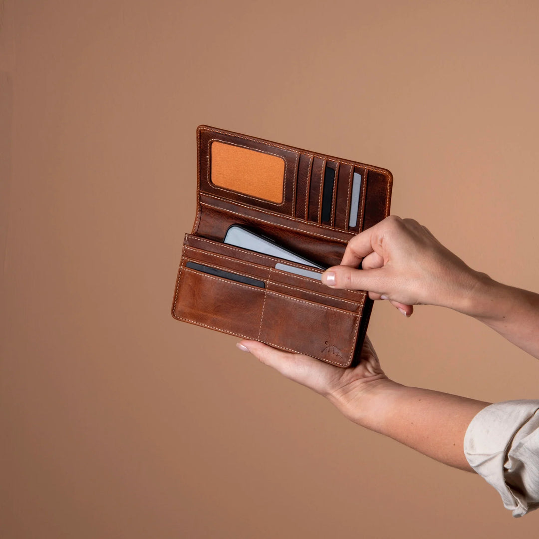 Peel Crazy Horse Leather Wallet | Full Grain Women's Bifold