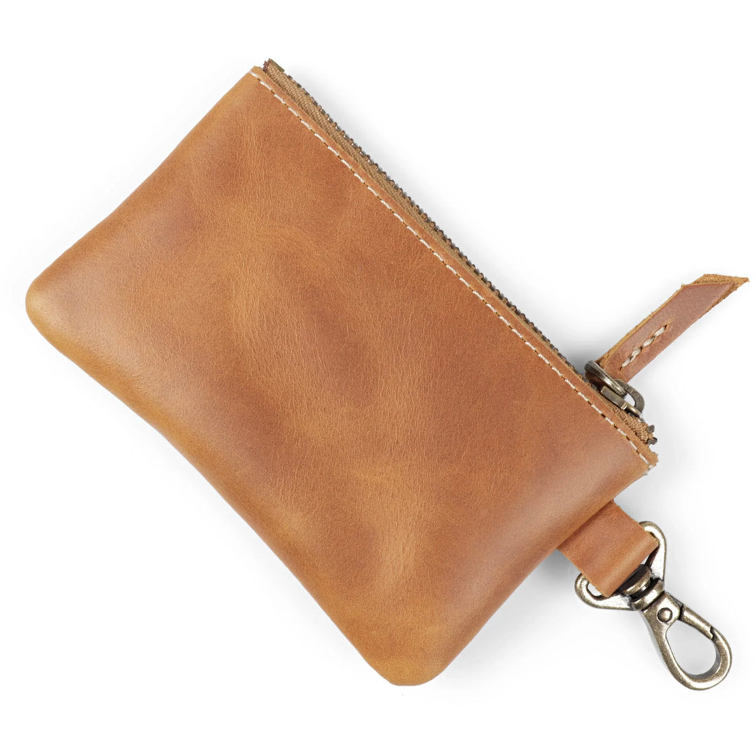Pelly Leather Mini Pouch with Hook | Clip-On Coin Case | Yukon Bags Pelly Leather Mini Pouch with Hook | Clip-On Coin Case | Yukon Bags
