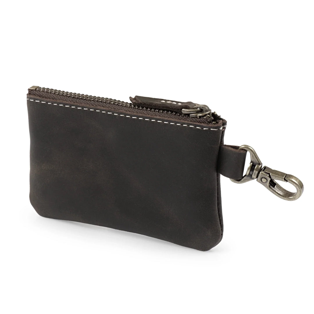 Pelly Leather Mini Pouch with Hook | Clip-On Coin Case | Yukon Bags