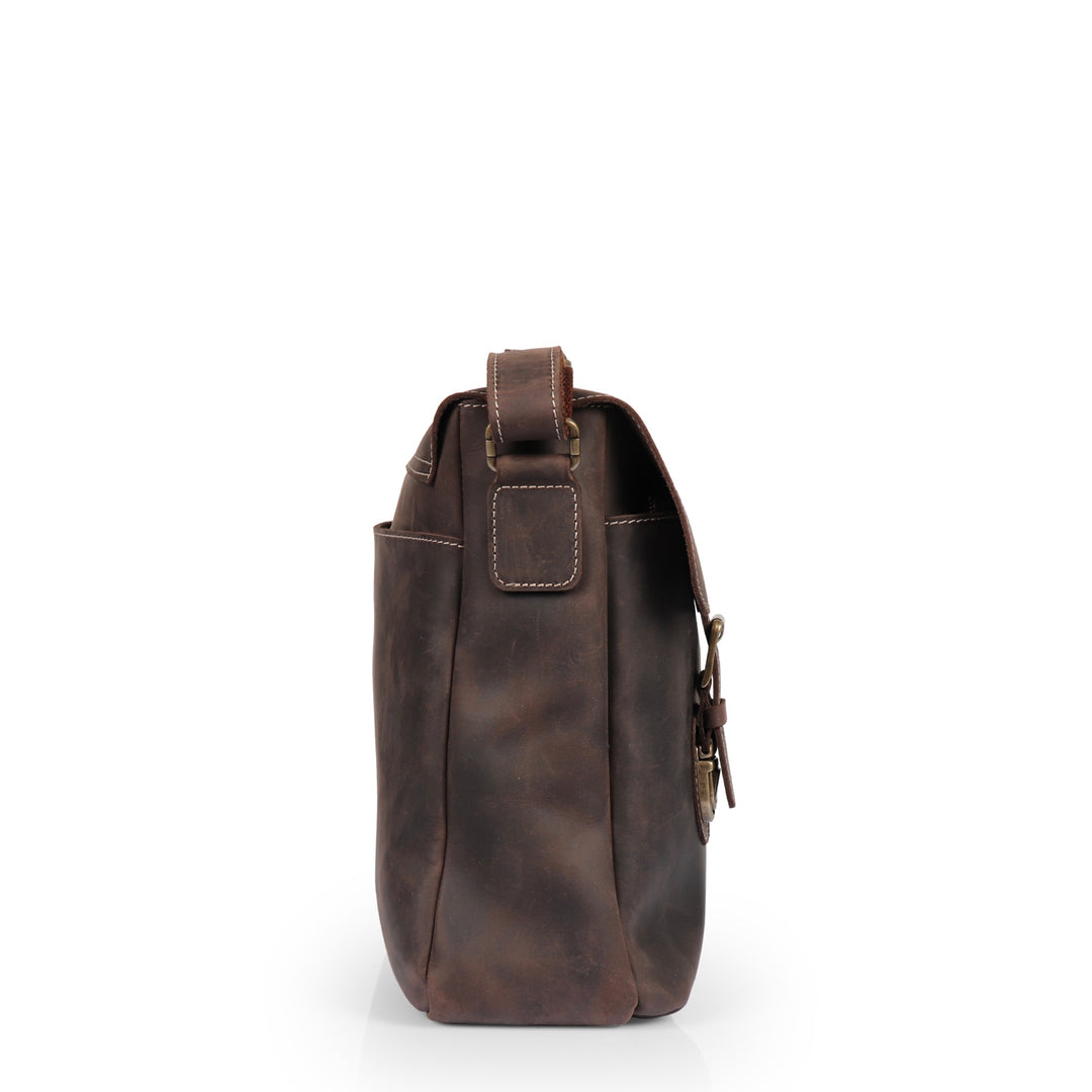Plume Leather Messenger Bag Large Yukon Bags