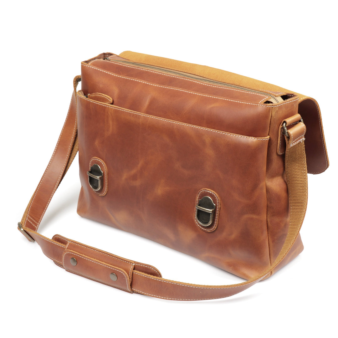 Large leather satchel best sale