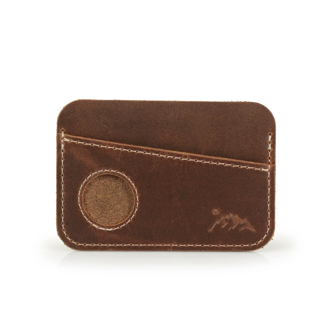 Slim Unisex Leather Card Wallet With Front Coin Pocket & ID Window - Perfect Gift