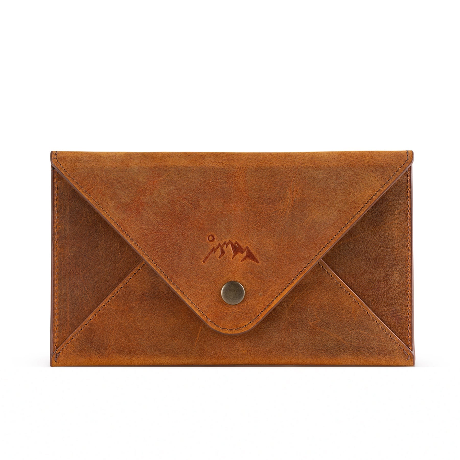 Salmon Leather Envelope Wallet