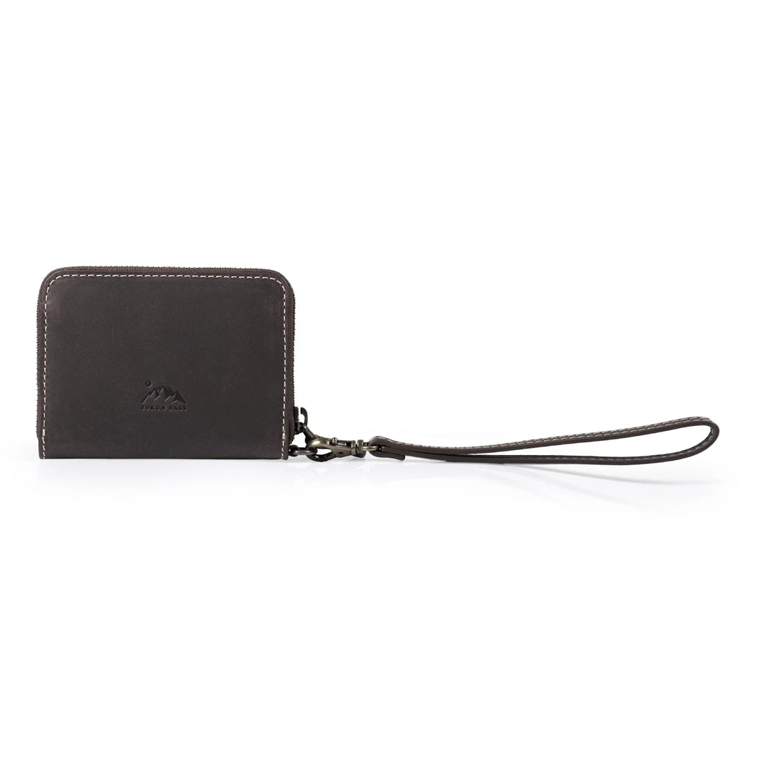 Shea Leather Wristlet Wallet | Zip Phone Clutch