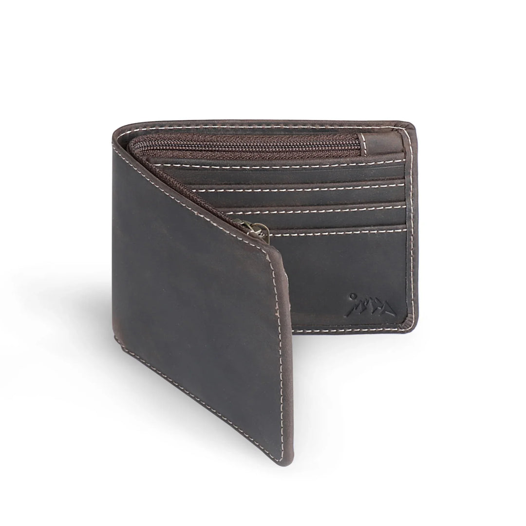 Volcano Crazy Horse Leather Wallet | Full Grain Bifold | Yukon Bags