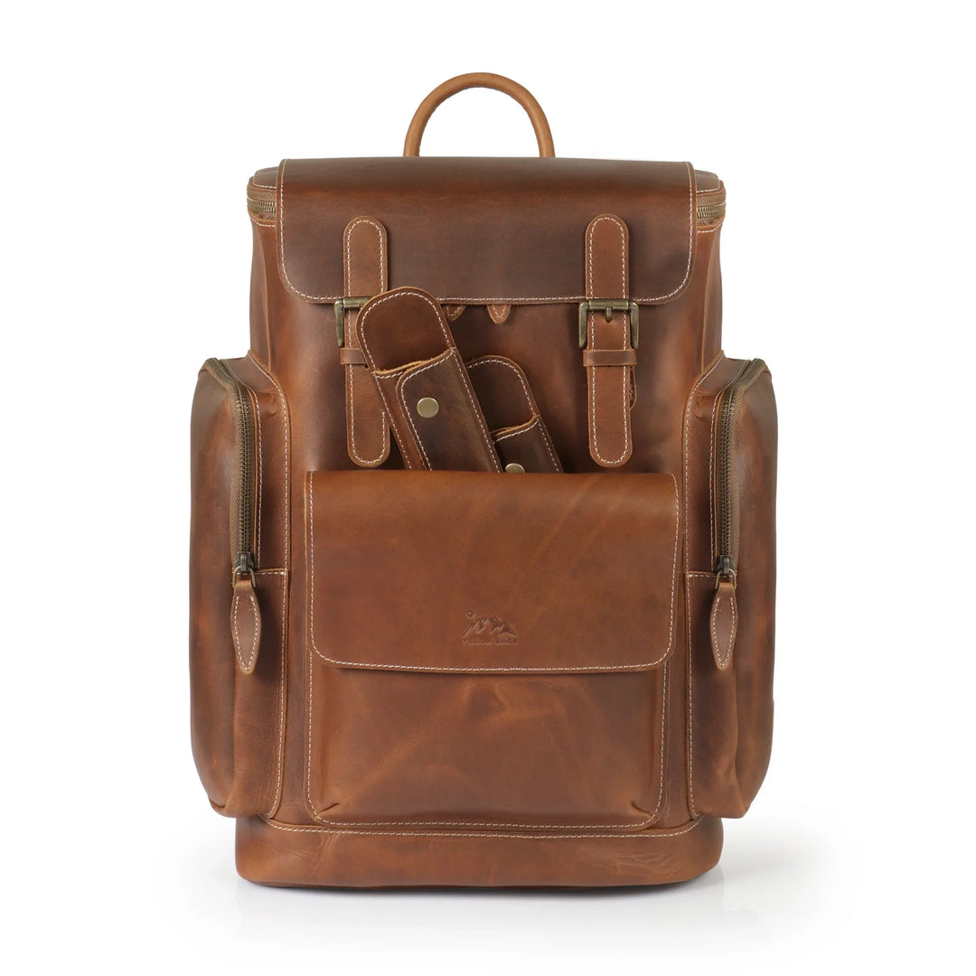 breton waterproof leather backpack Yukon Leather Backpack