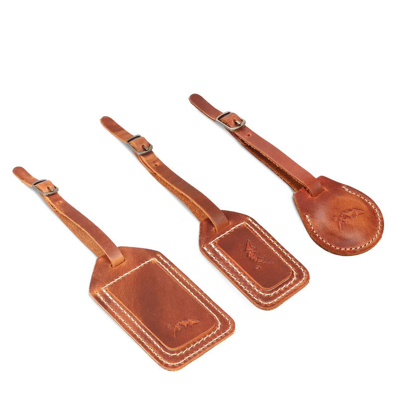 Hubbard Leather Luggage and Backpack ID Tags