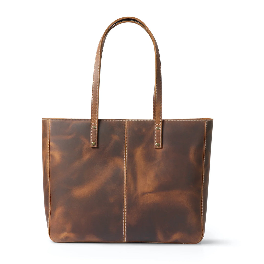 La Biche Leather Laptop Tote | Fits 16