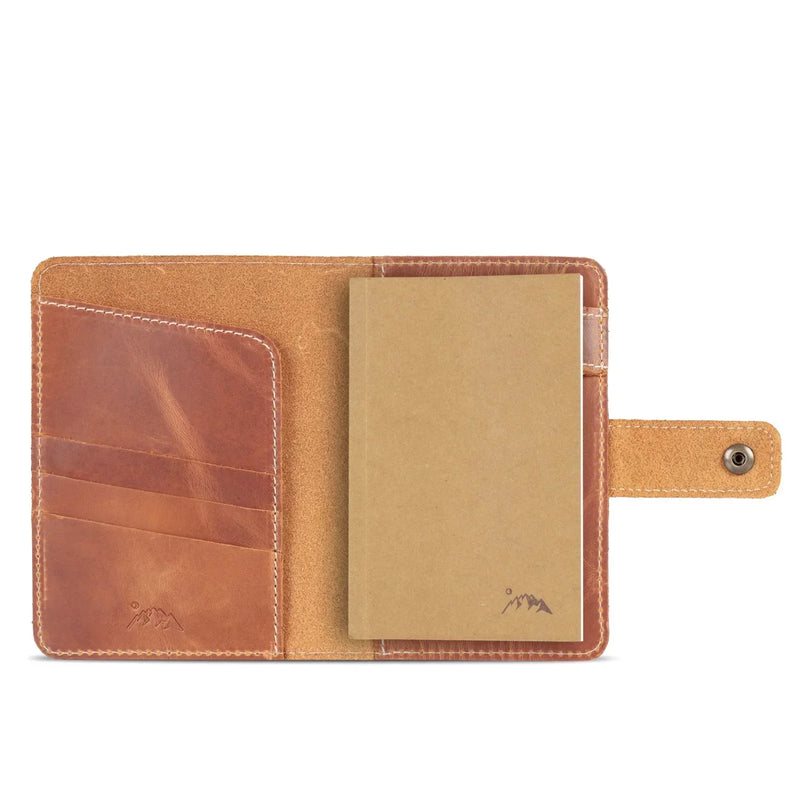 Lorne Pocket Size Leather Journal Cover with Pen Loop