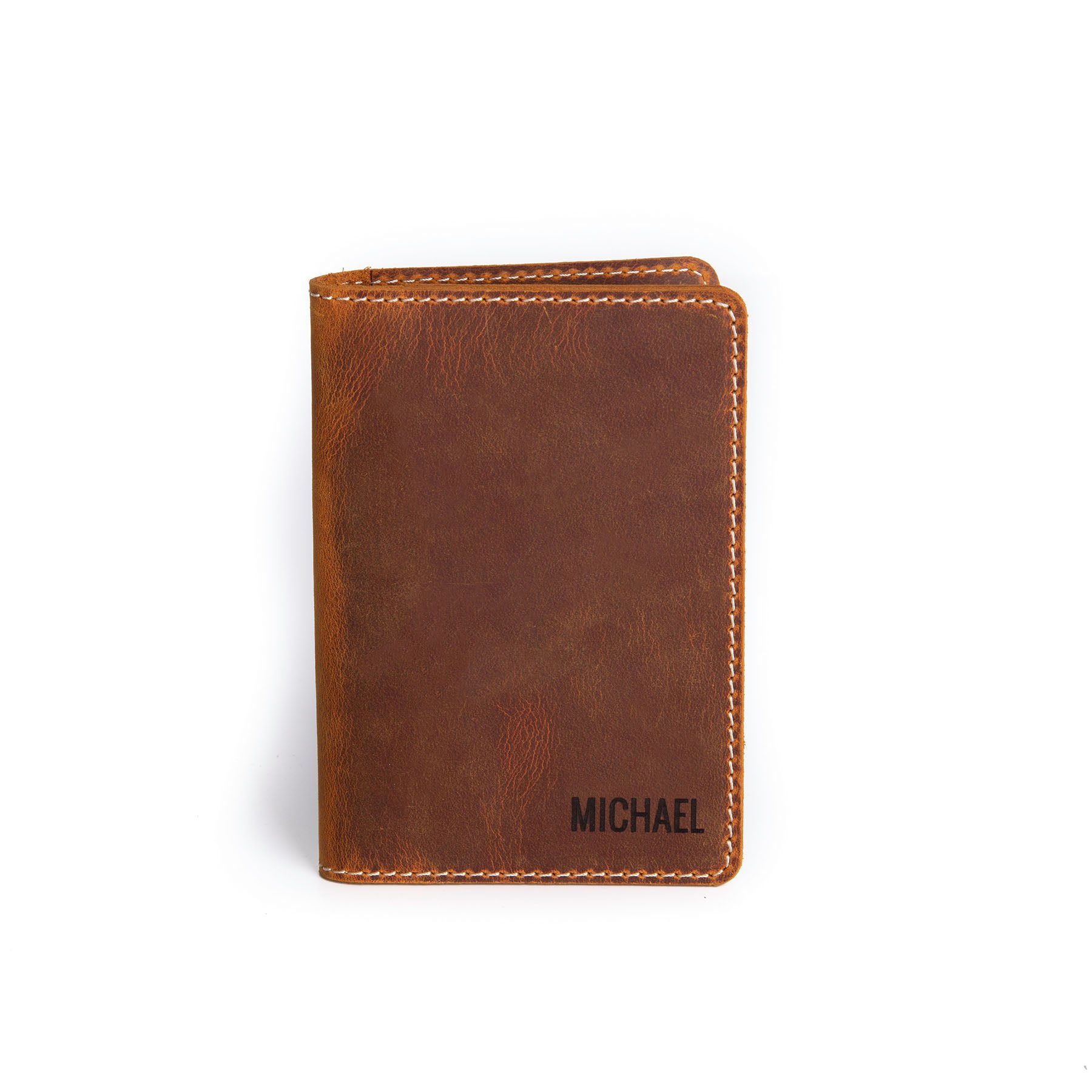 Passport Holder PH3 Cognac Premium Edition - WildWoven Leather Products